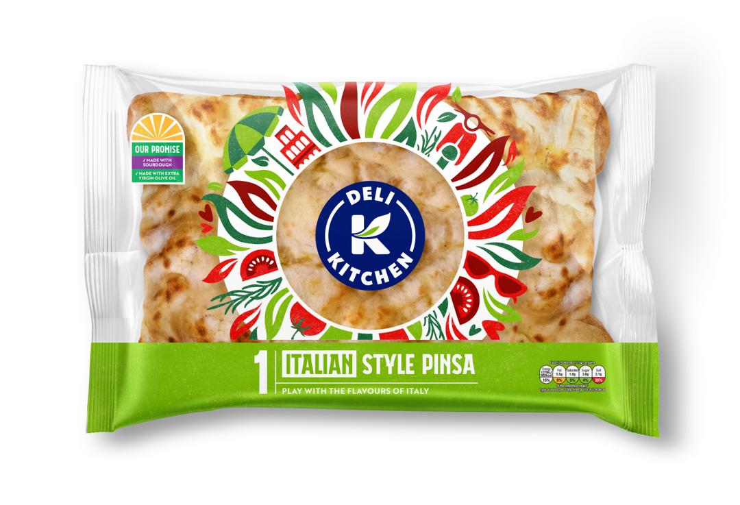 Deli Kitchen 1 Italian Style Pinsa in Packaging - WhiteBG v2